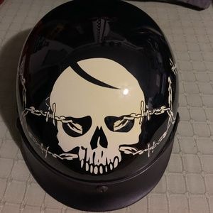Motorcycle Half Helmet , DOT Approved , Size XL